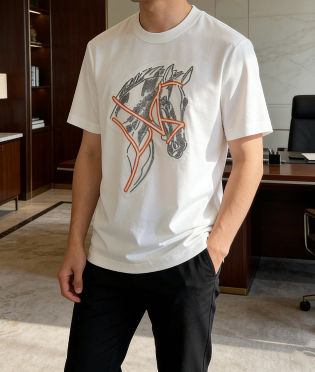 爱🐎仕 2026春夏新款男士短袖T恤，全新升级百搭基础款，低调奢华，品格之选！甄选进口丝光棉打造而成，吸