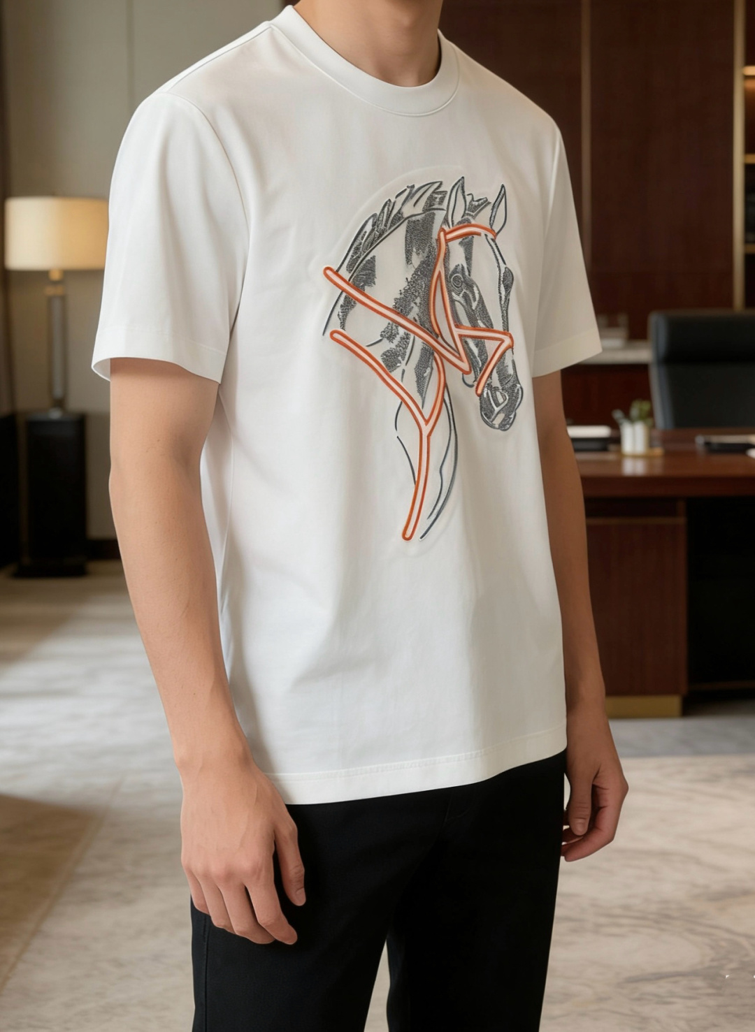 爱🐎仕 2026春夏新款男士短袖T恤，全新升级百搭基础款，低调奢华，品格之选！甄选进口丝光棉打造而成，吸