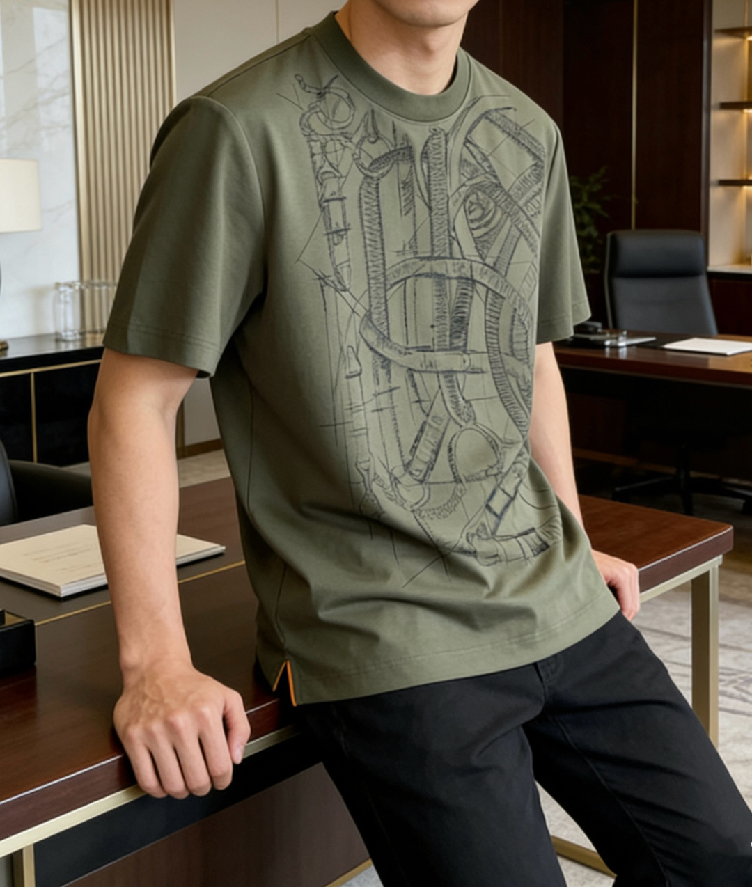 爱🐎仕 2026春夏新款男士短袖T恤，全新升级百搭基础款，低调奢华，品格之选！甄选进口丝光棉打造而成，吸