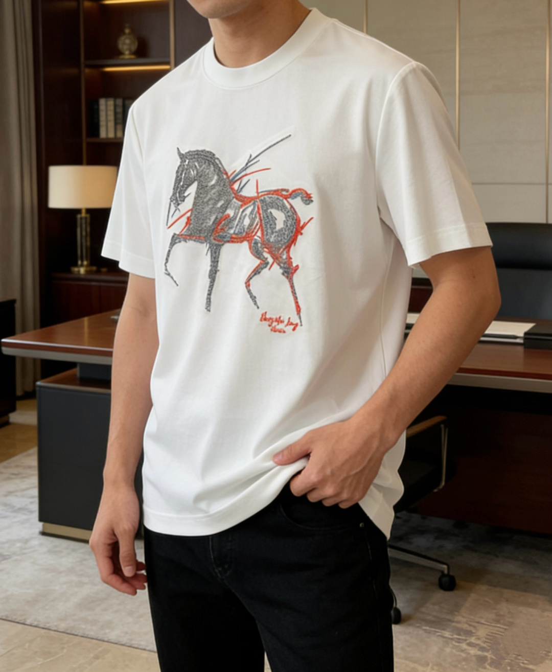 爱🐎仕 2026春夏新款男士短袖T恤，全新升级百搭基础款，低调奢华，品格之选！甄选进口丝光棉打造而成，吸
