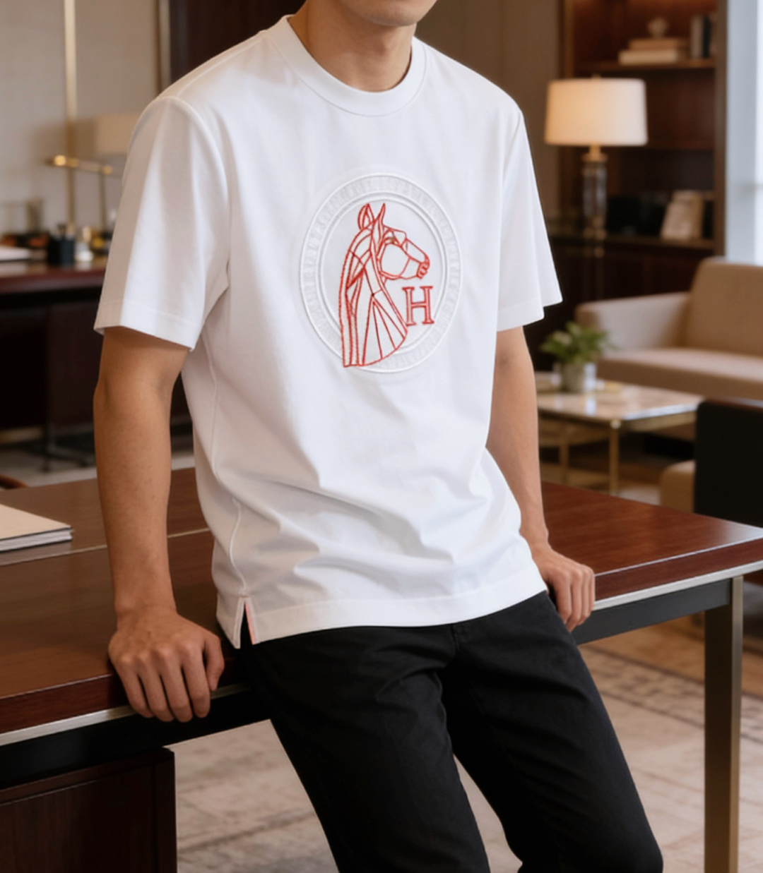 爱🐎仕 2026春夏新款男士短袖T恤，全新升级百搭基础款，低调奢华，品格之选！甄选进口丝光棉打造而成，吸