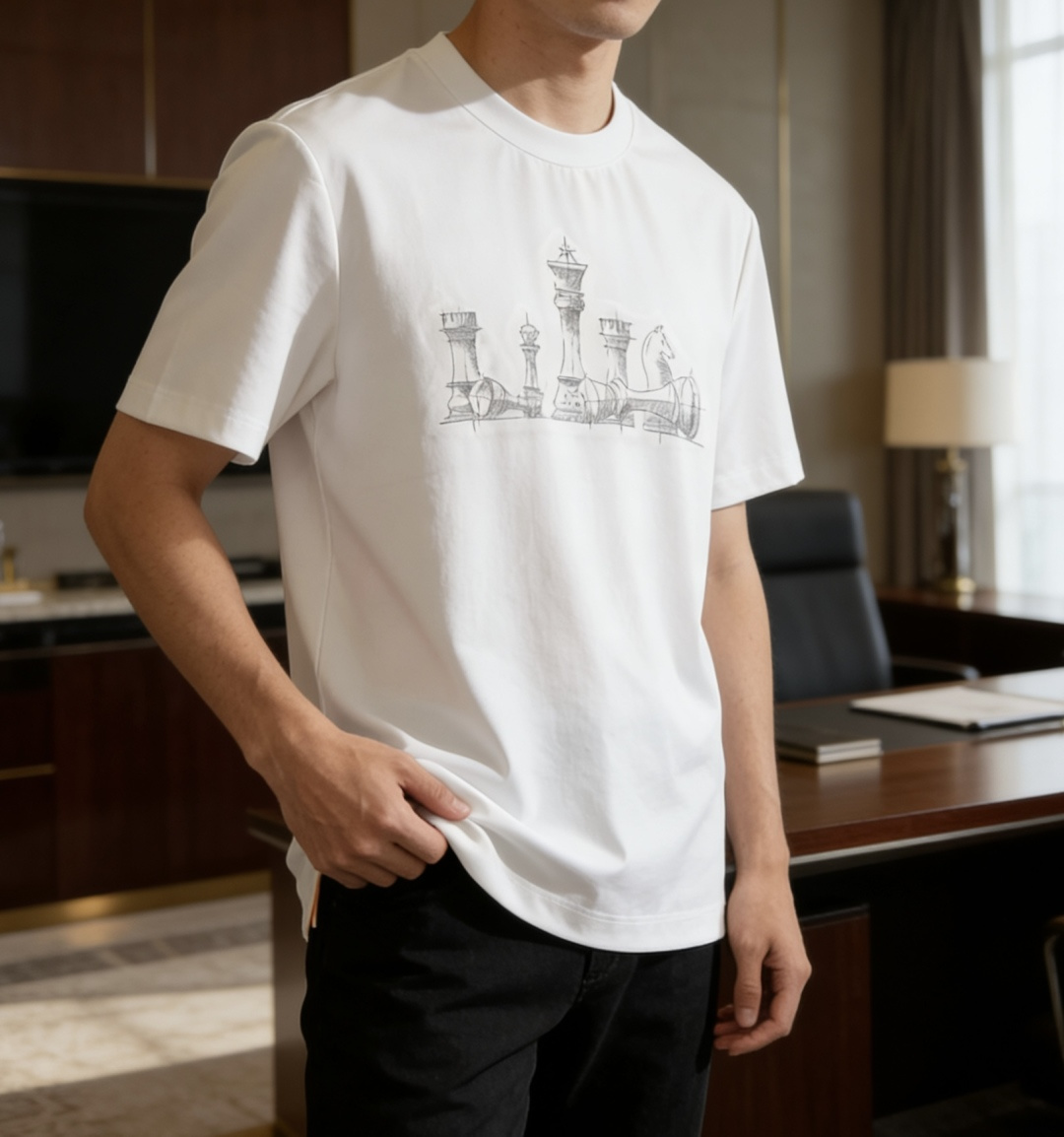 爱🐎仕 2026春夏新款男士短袖T恤，全新升级百搭基础款，低调奢华，品格之选！甄选进口丝光棉打造而成，吸