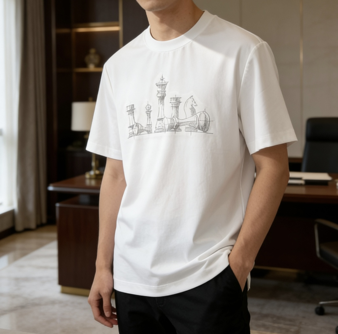 爱🐎仕 2026春夏新款男士短袖T恤，全新升级百搭基础款，低调奢华，品格之选！甄选进口丝光棉打造而成，吸