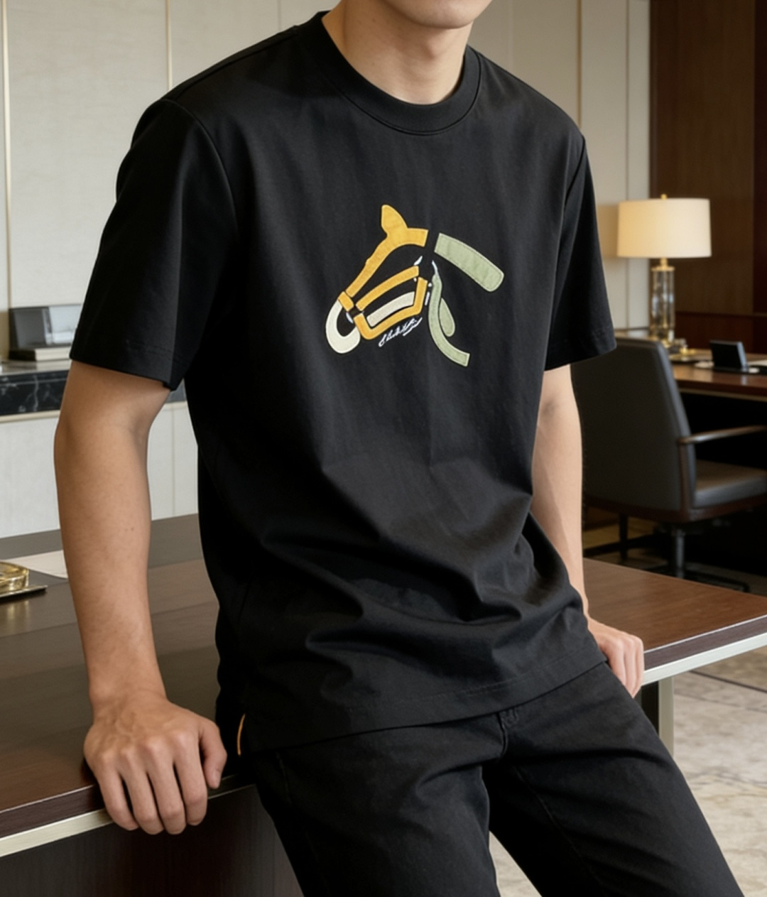 爱🐎仕 2026春夏新款男士短袖T恤，全新升级百搭基础款，低调奢华，品格之选！甄选进口丝光棉打造而成，吸