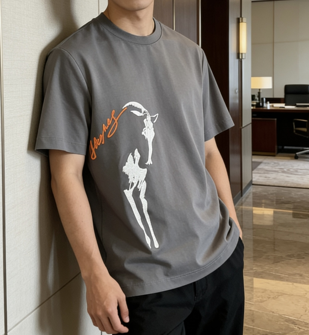 爱🐎仕 2026春夏新款男士短袖T恤，全新升级百搭基础款，低调奢华，品格之选！甄选进口丝光棉打造而成，吸