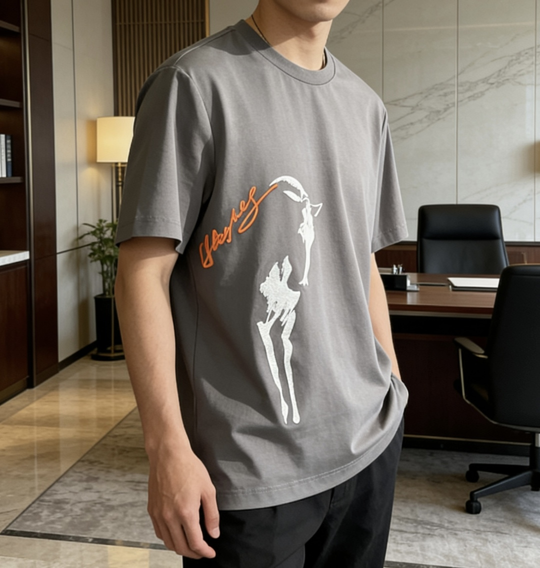 爱🐎仕 2026春夏新款男士短袖T恤，全新升级百搭基础款，低调奢华，品格之选！甄选进口丝光棉打造而成，吸