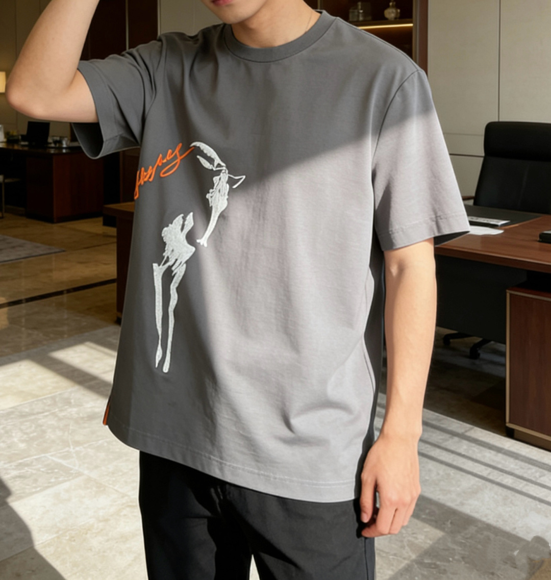 爱🐎仕 2026春夏新款男士短袖T恤，全新升级百搭基础款，低调奢华，品格之选！甄选进口丝光棉打造而成，吸