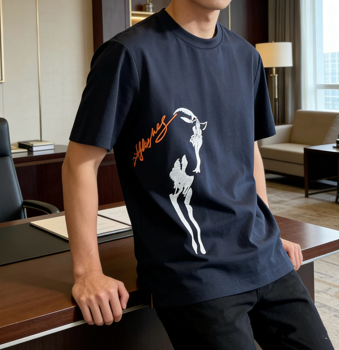 爱🐎仕 2026春夏新款男士短袖T恤，全新升级百搭基础款，低调奢华，品格之选！甄选进口丝光棉打造而成，吸