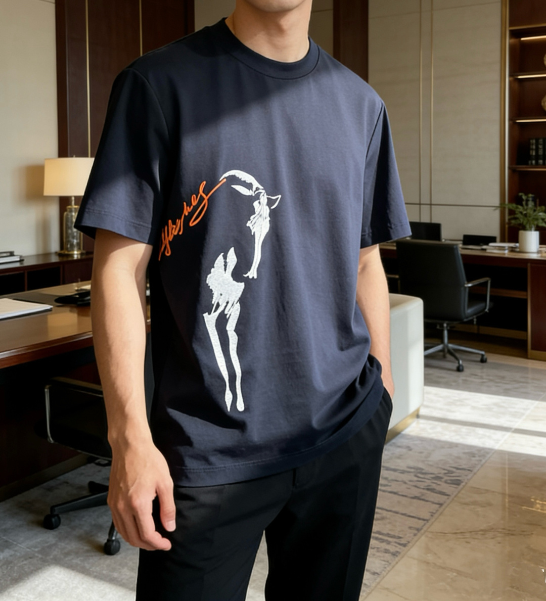 爱🐎仕 2026春夏新款男士短袖T恤，全新升级百搭基础款，低调奢华，品格之选！甄选进口丝光棉打造而成，吸
