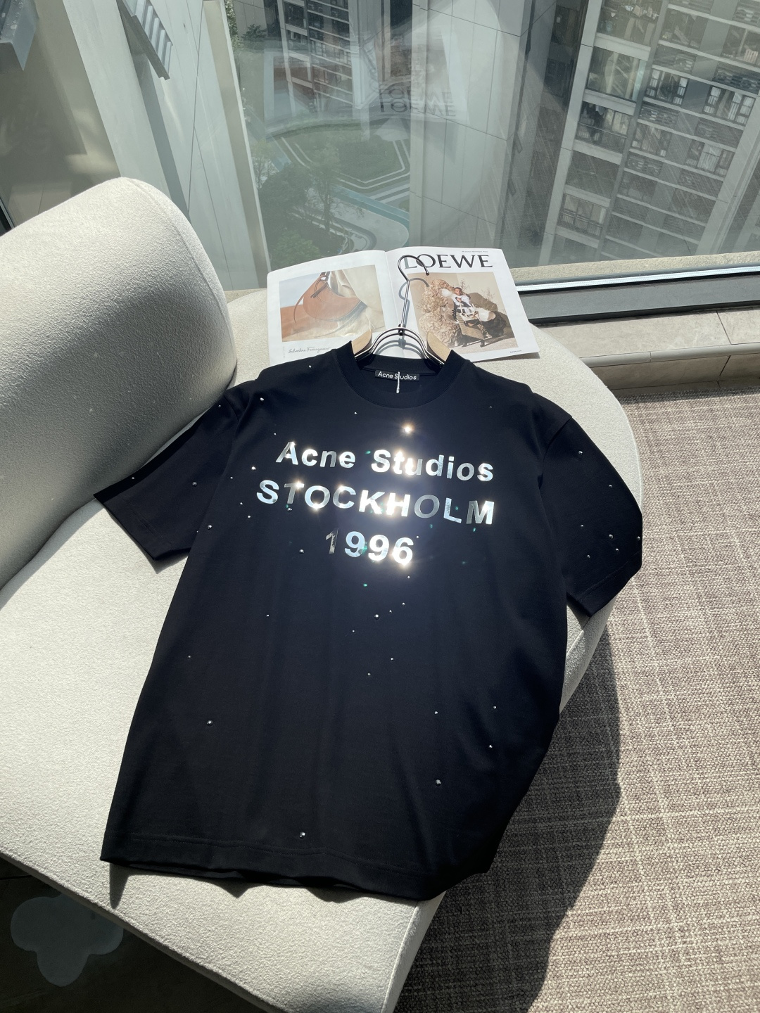 Acne 2026春夏新款首发专柜最新款短袖圆领T恤 高端订制 设计前卫时尚！品牌logo重工艺设计 高