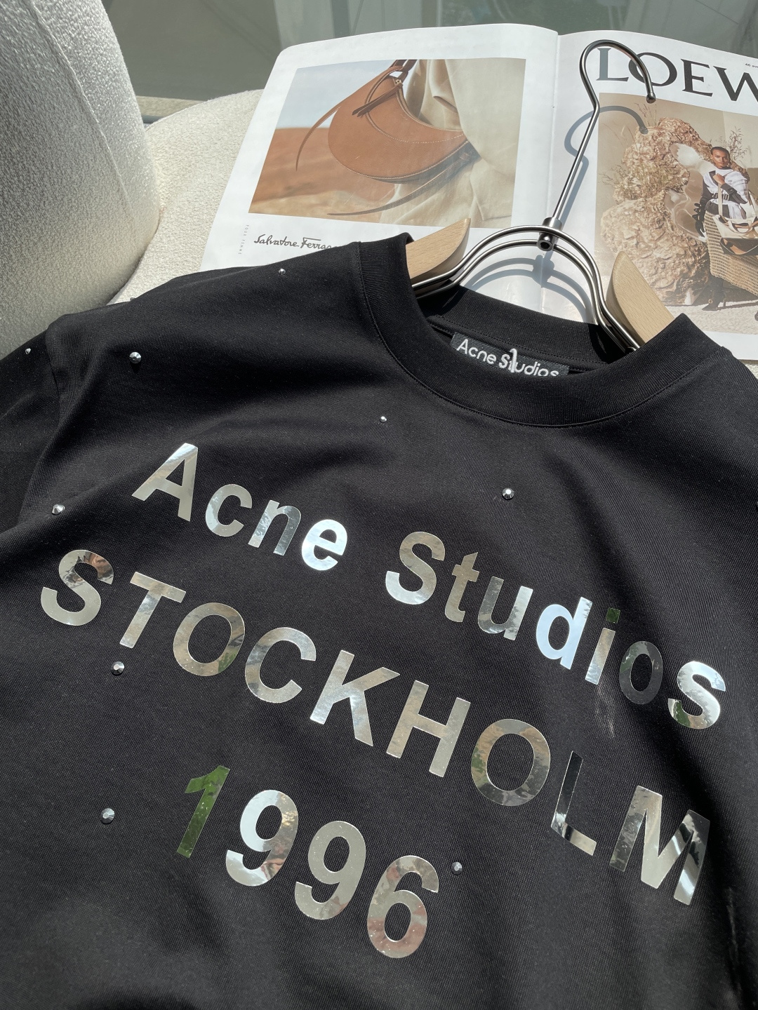 Acne 2026春夏新款首发专柜最新款短袖圆领T恤 高端订制 设计前卫时尚！品牌logo重工艺设计 高