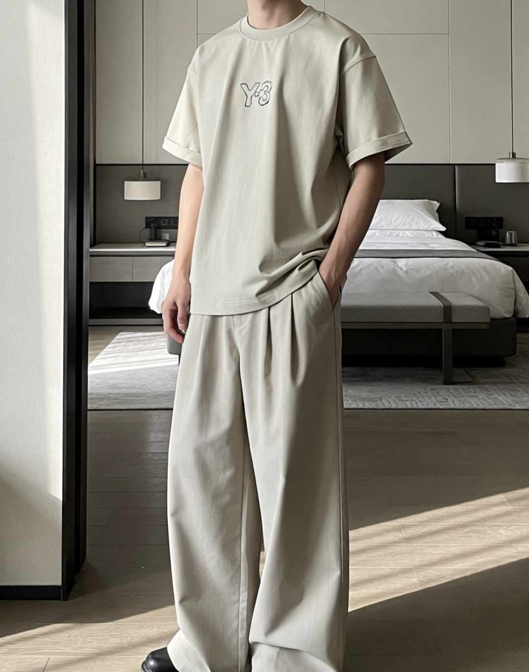 Y-32026春夏款/官网同步面料采用重磅纯棉精梳棉面料，OS宽松版型，上身版型超正！日常百搭，衣橱必备