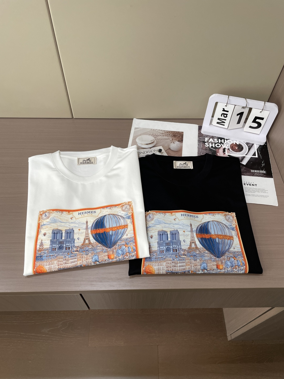 爱马仕 2026ss夏装新品 专柜在售 最新系列图案logo短袖T恤 必须人手一件的节奏！进口顶极丝光棉