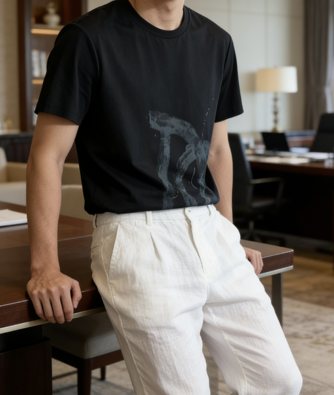 DG 2026 春夏新款男士短袖T恤，全新升级百搭基础款，低调奢华，品格之选！甄选进口丝光棉打造而成，吸