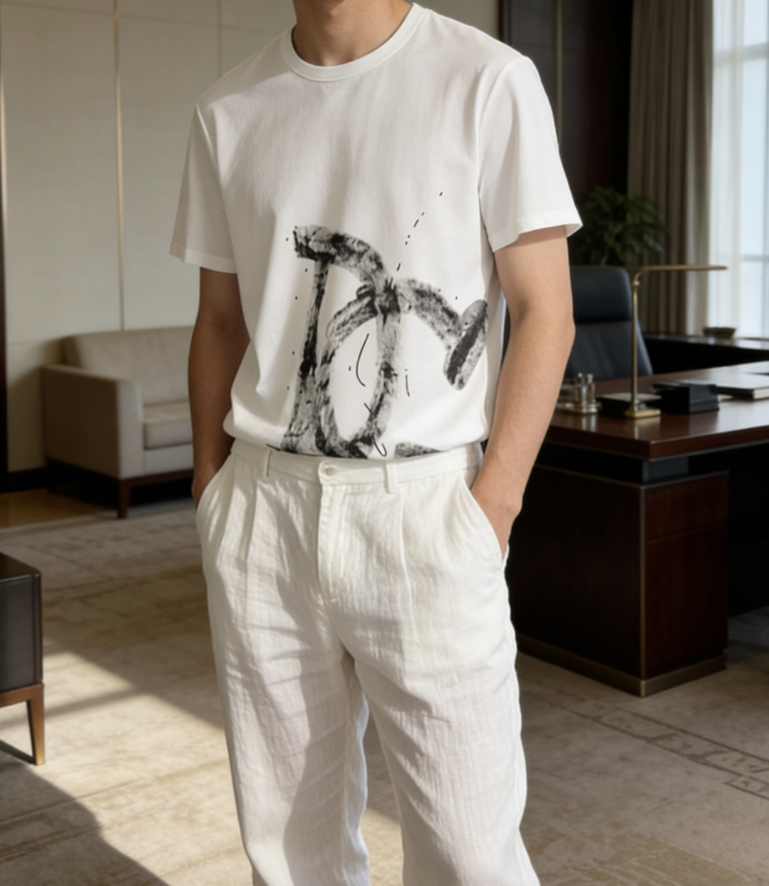 DG 2026 春夏新款男士短袖T恤，全新升级百搭基础款，低调奢华，品格之选！甄选进口丝光棉打造而成，吸