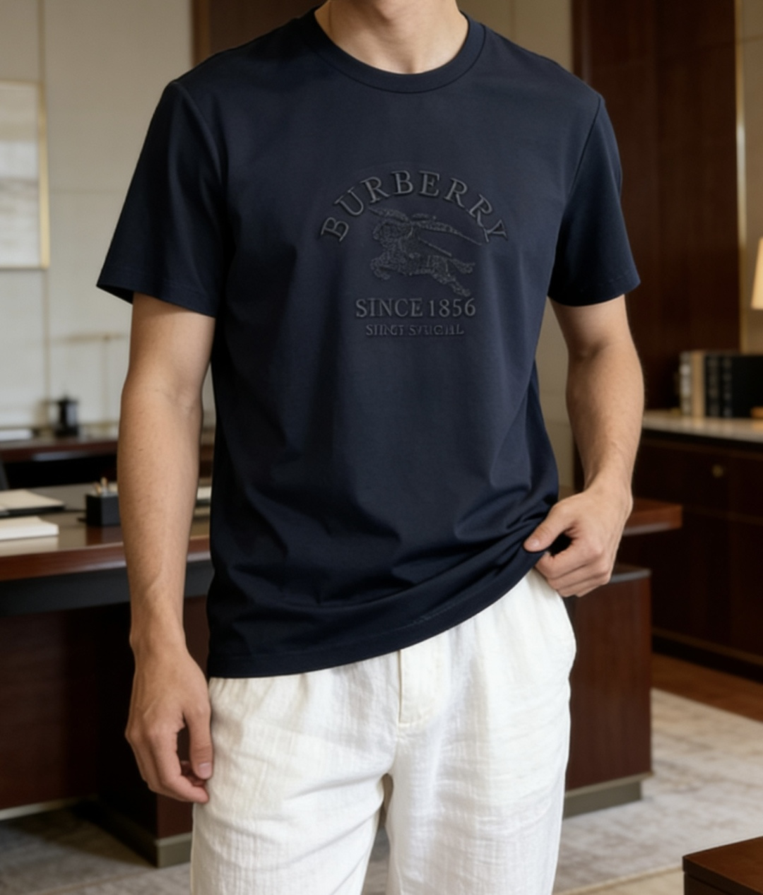 · Bur 2026 春夏新款男士短袖T恤，全新升级百搭基础款，低调奢华，品格之选！甄选进口丝光棉打造而