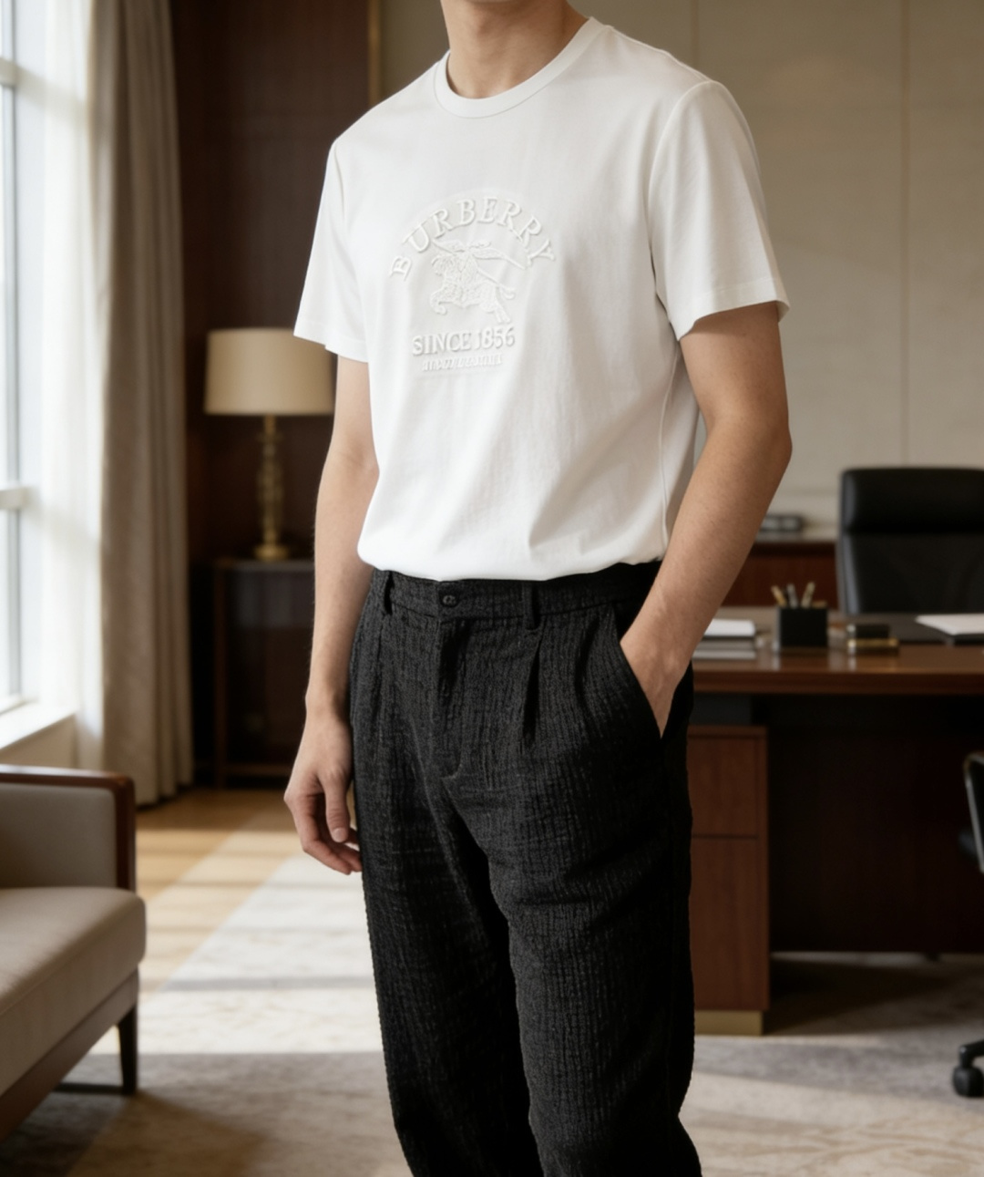 · Bur 2026 春夏新款男士短袖T恤，全新升级百搭基础款，低调奢华，品格之选！甄选进口丝光棉打造而
