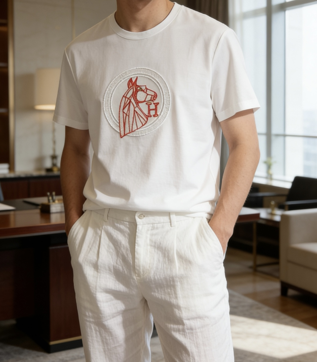 · 爱🐎仕 2026 春夏新款男士短袖T恤，全新升级百搭基础款，低调奢华，品格之选！甄选进口丝光棉打造而