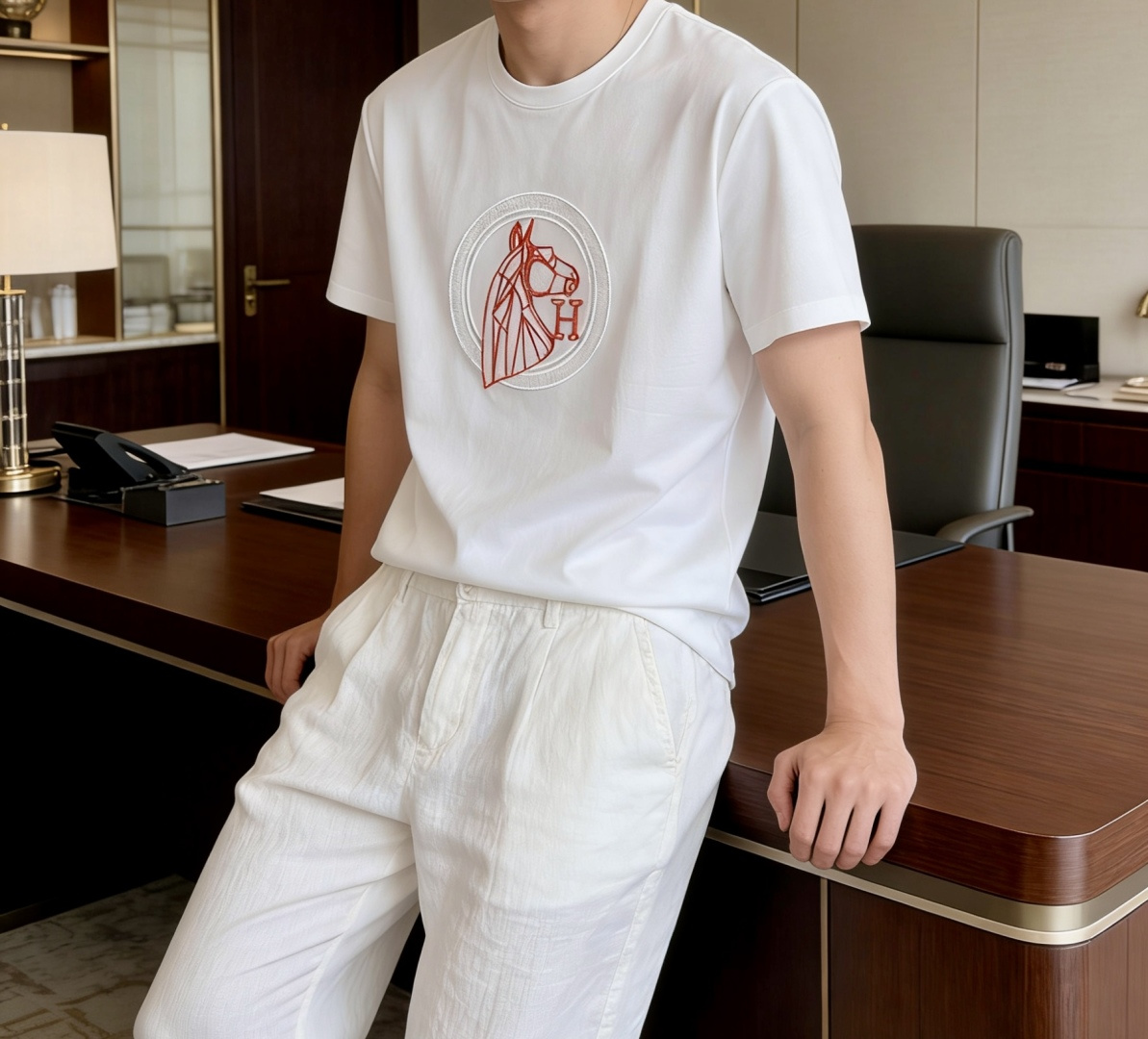 · 爱🐎仕 2026 春夏新款男士短袖T恤，全新升级百搭基础款，低调奢华，品格之选！甄选进口丝光棉打造而