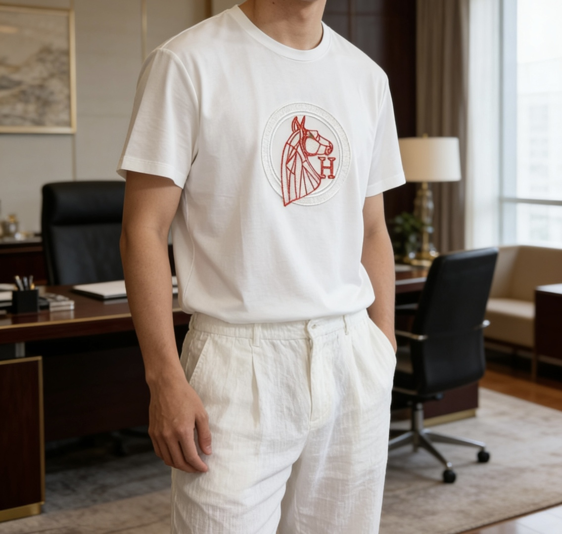 · 爱🐎仕 2026 春夏新款男士短袖T恤，全新升级百搭基础款，低调奢华，品格之选！甄选进口丝光棉打造而