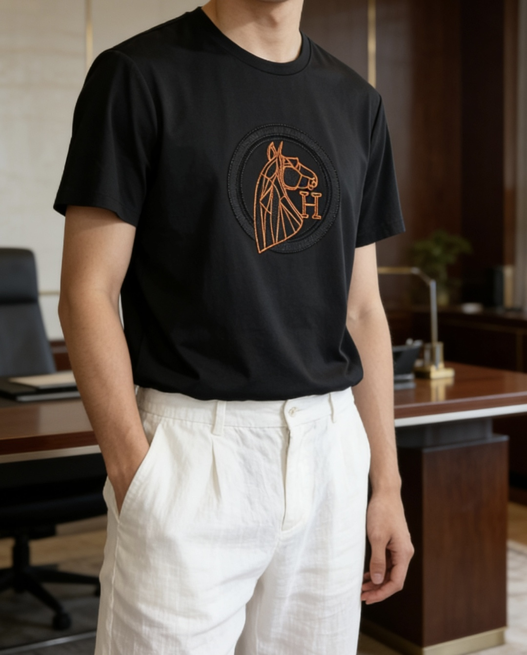 · 爱🐎仕 2026 春夏新款男士短袖T恤，全新升级百搭基础款，低调奢华，品格之选！甄选进口丝光棉打造而