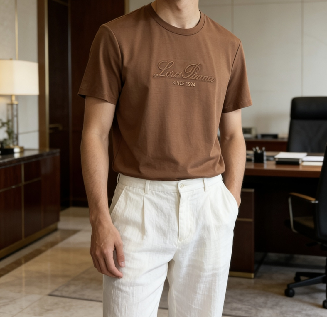 · loro Piana 1966 春夏新款男士短袖T恤，全新升级百搭基础款，低调奢华，品格之选！甄选进