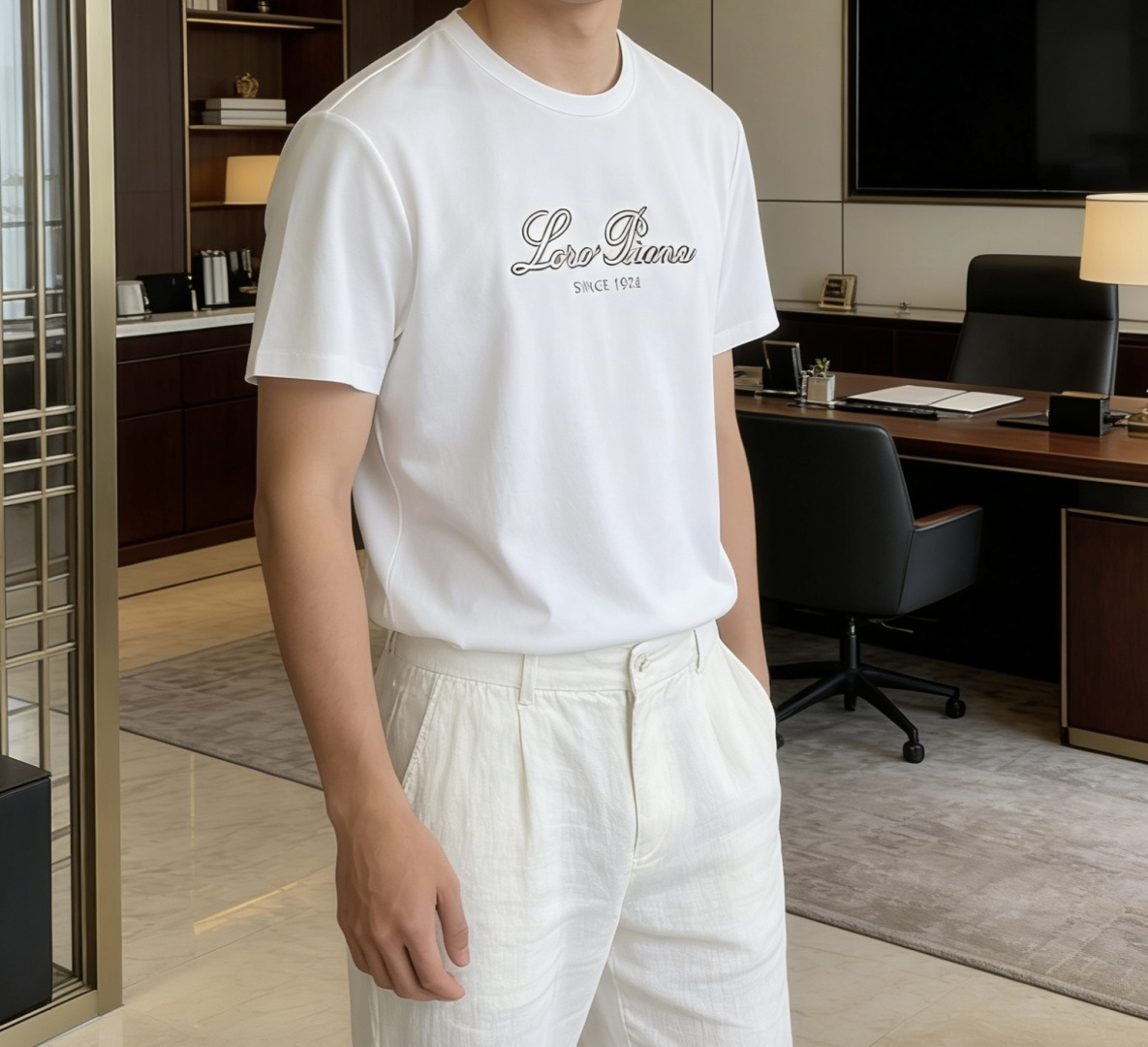 · loro Piana 1966 春夏新款男士短袖T恤，全新升级百搭基础款，低调奢华，品格之选！甄选进