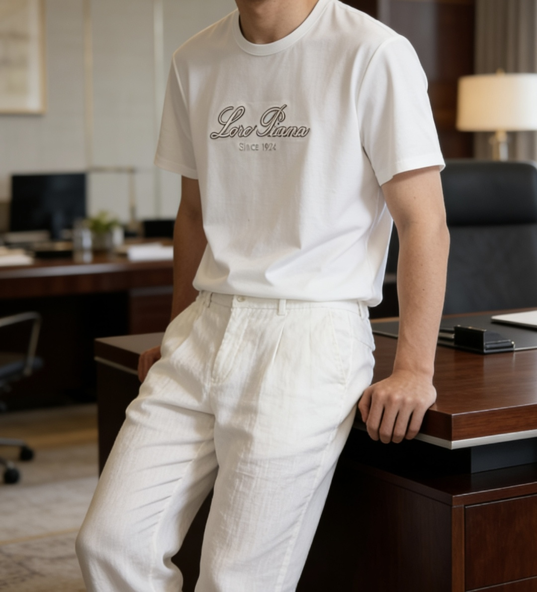 · loro Piana 1966 春夏新款男士短袖T恤，全新升级百搭基础款，低调奢华，品格之选！甄选进