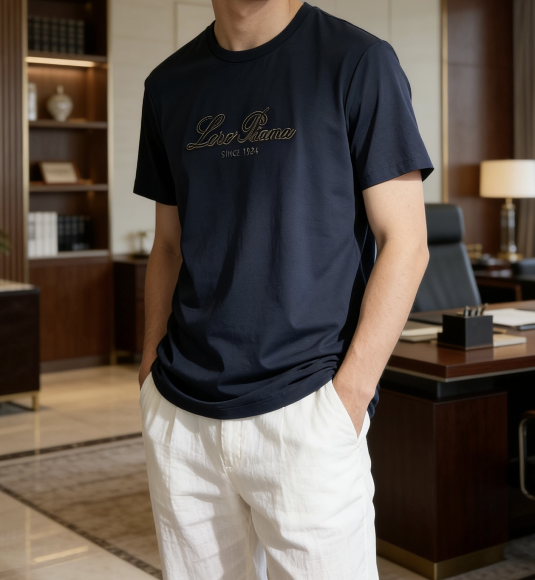 · loro Piana 1966 春夏新款男士短袖T恤，全新升级百搭基础款，低调奢华，品格之选！甄选进