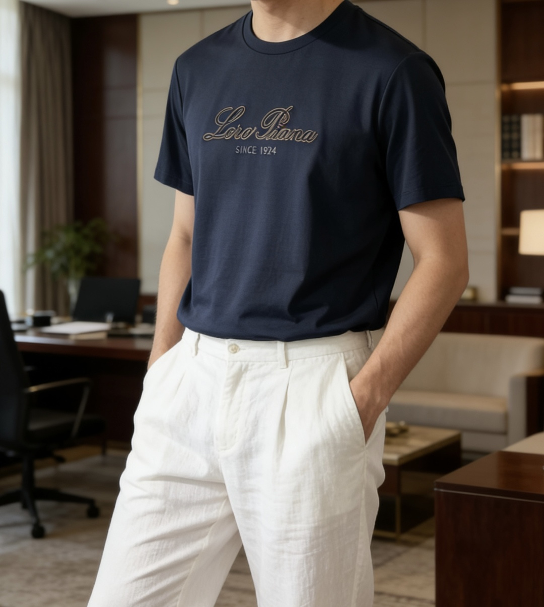 · loro Piana 1966 春夏新款男士短袖T恤，全新升级百搭基础款，低调奢华，品格之选！甄选进