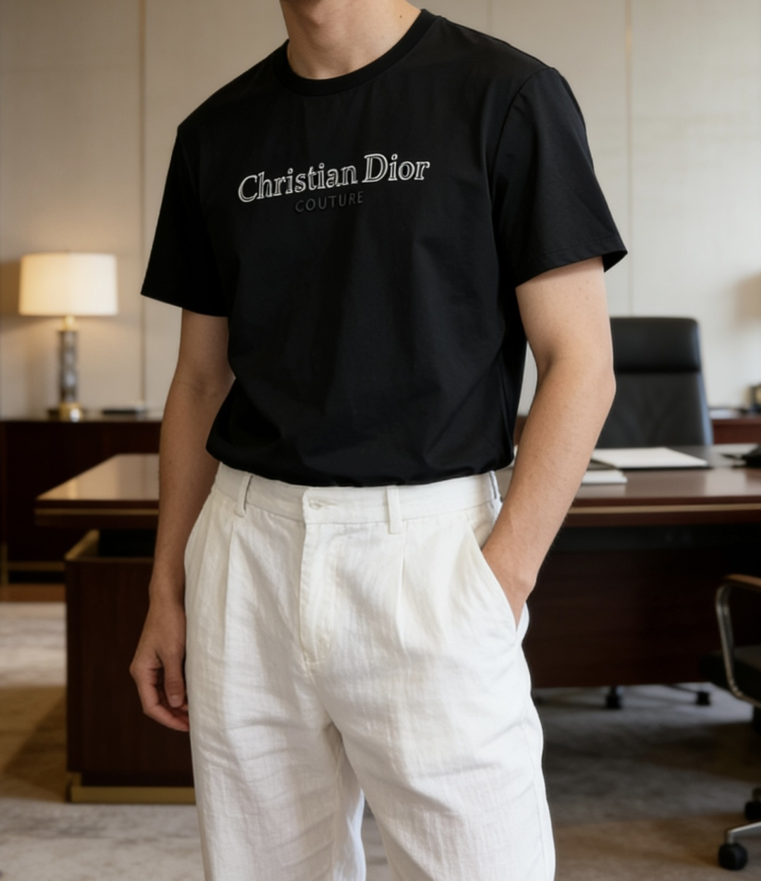 D奥 2026 春夏新款男士短袖T恤，全新升级百搭基础款，低调奢华，品格之选！甄选进口丝光棉打造而成，吸