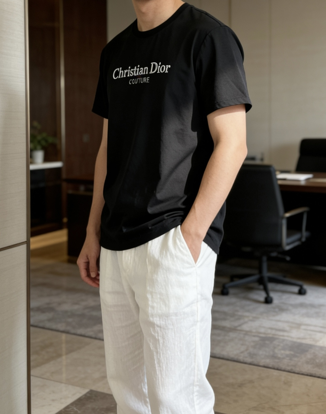 D奥 2026 春夏新款男士短袖T恤，全新升级百搭基础款，低调奢华，品格之选！甄选进口丝光棉打造而成，吸