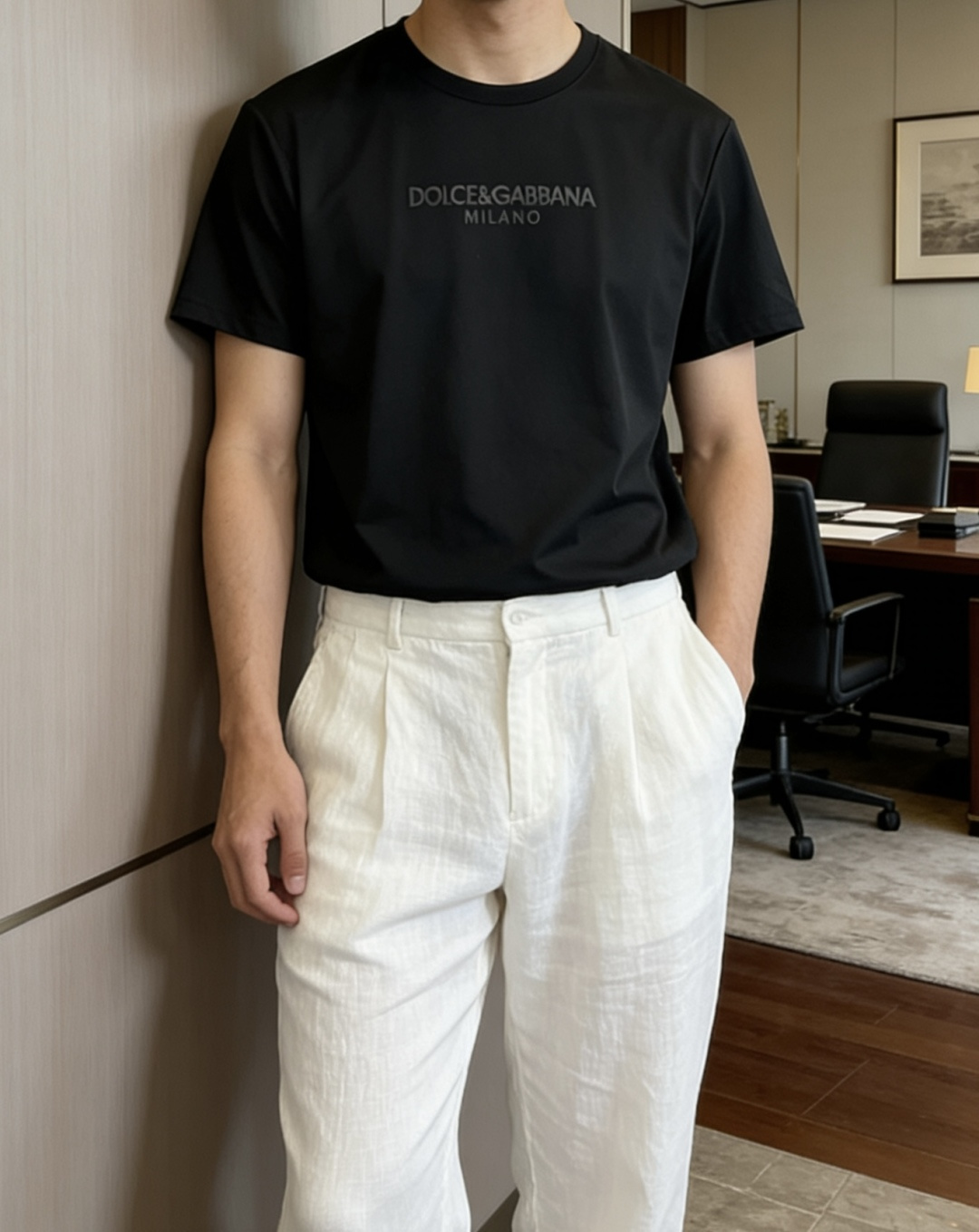· DG 2026 春夏新款男士短袖T恤，全新升级百搭基础款，低调奢华，品格之选！甄选进口丝光棉打造而成