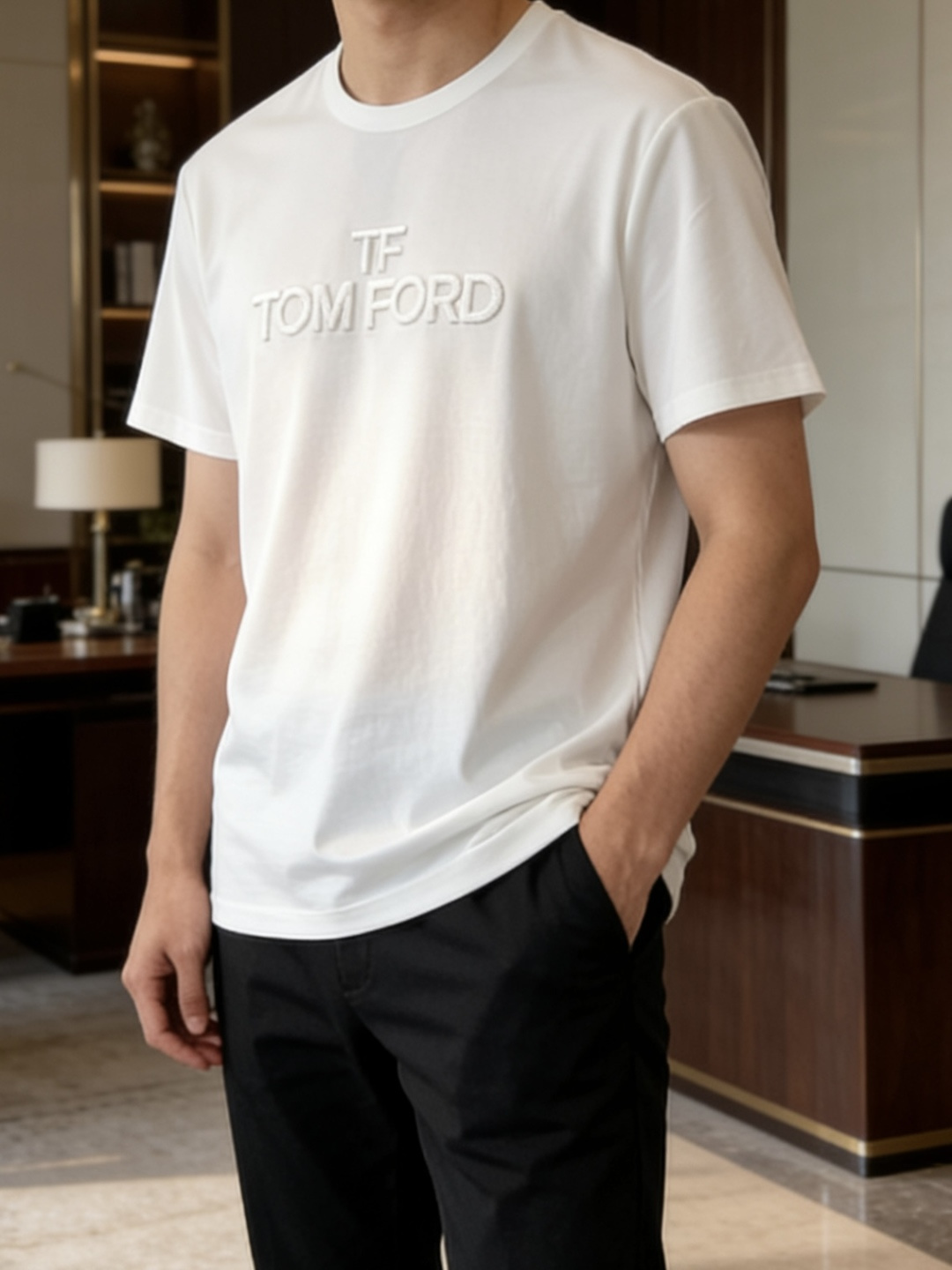 TF 2026 春夏新款男士短袖T恤，全新升级百搭基础款，低调奢华，品格之选！甄选进口丝光棉打造而成，吸