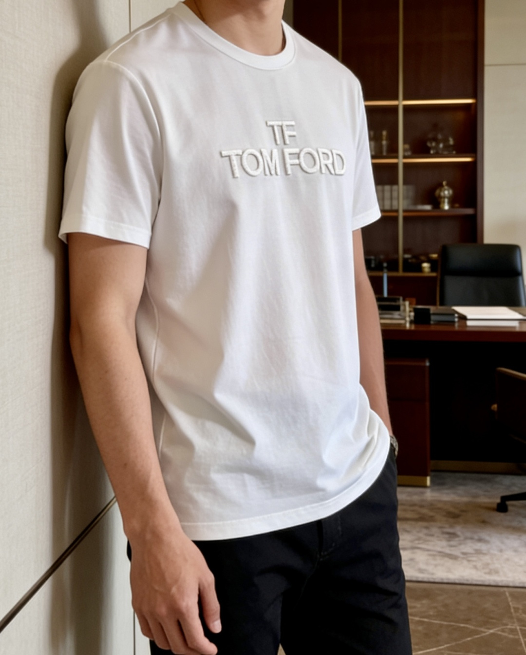 TF 2026 春夏新款男士短袖T恤，全新升级百搭基础款，低调奢华，品格之选！甄选进口丝光棉打造而成，吸