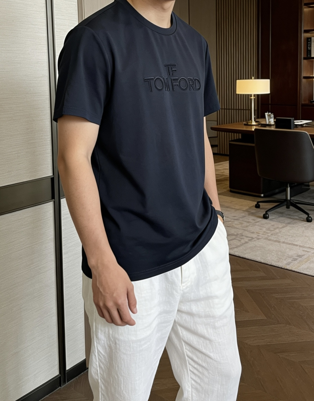 TF 2026 春夏新款男士短袖T恤，全新升级百搭基础款，低调奢华，品格之选！甄选进口丝光棉打造而成，吸