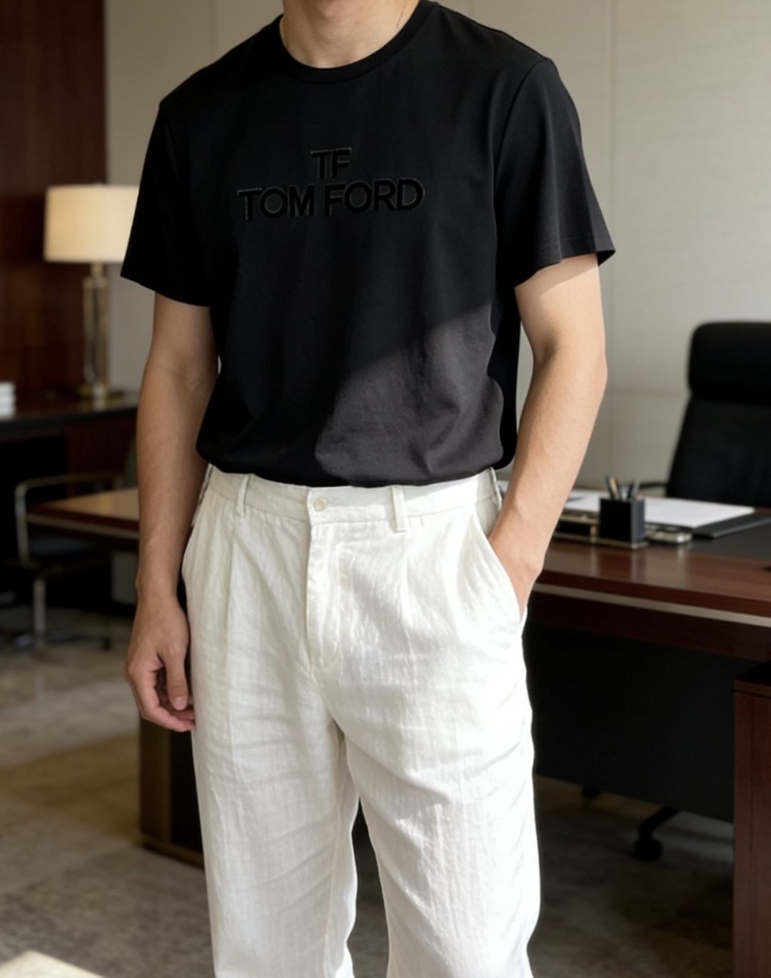 TF 2026 春夏新款男士短袖T恤，全新升级百搭基础款，低调奢华，品格之选！甄选进口丝光棉打造而成，吸