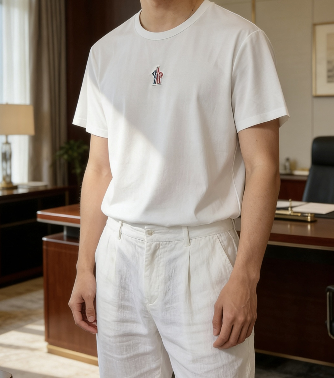 蒙口 2026 春夏新款男士短袖T恤，全新升级百搭基础款，低调奢华，品格之选！甄选进口丝光棉打造而成，吸