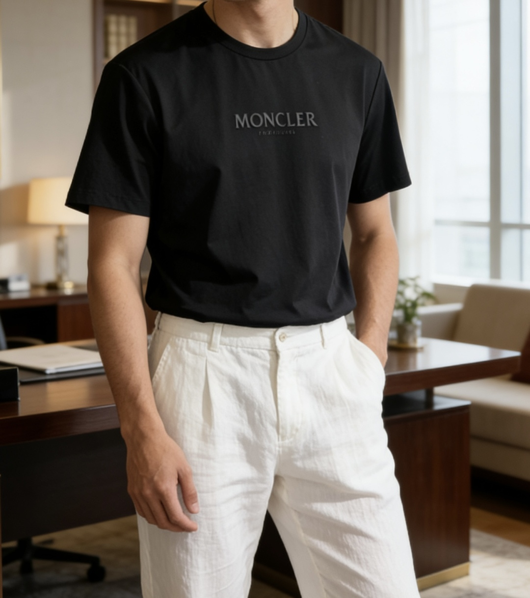 蒙口 2026 春夏新款男士短袖T恤，全新升级百搭基础款，低调奢华，品格之选！甄选进口丝光棉打造而成，吸
