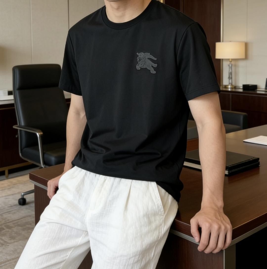 · Bur 2026 春夏新款男士短袖T恤，全新升级百搭基础款，低调奢华，品格之选！甄选进口丝光棉打造而