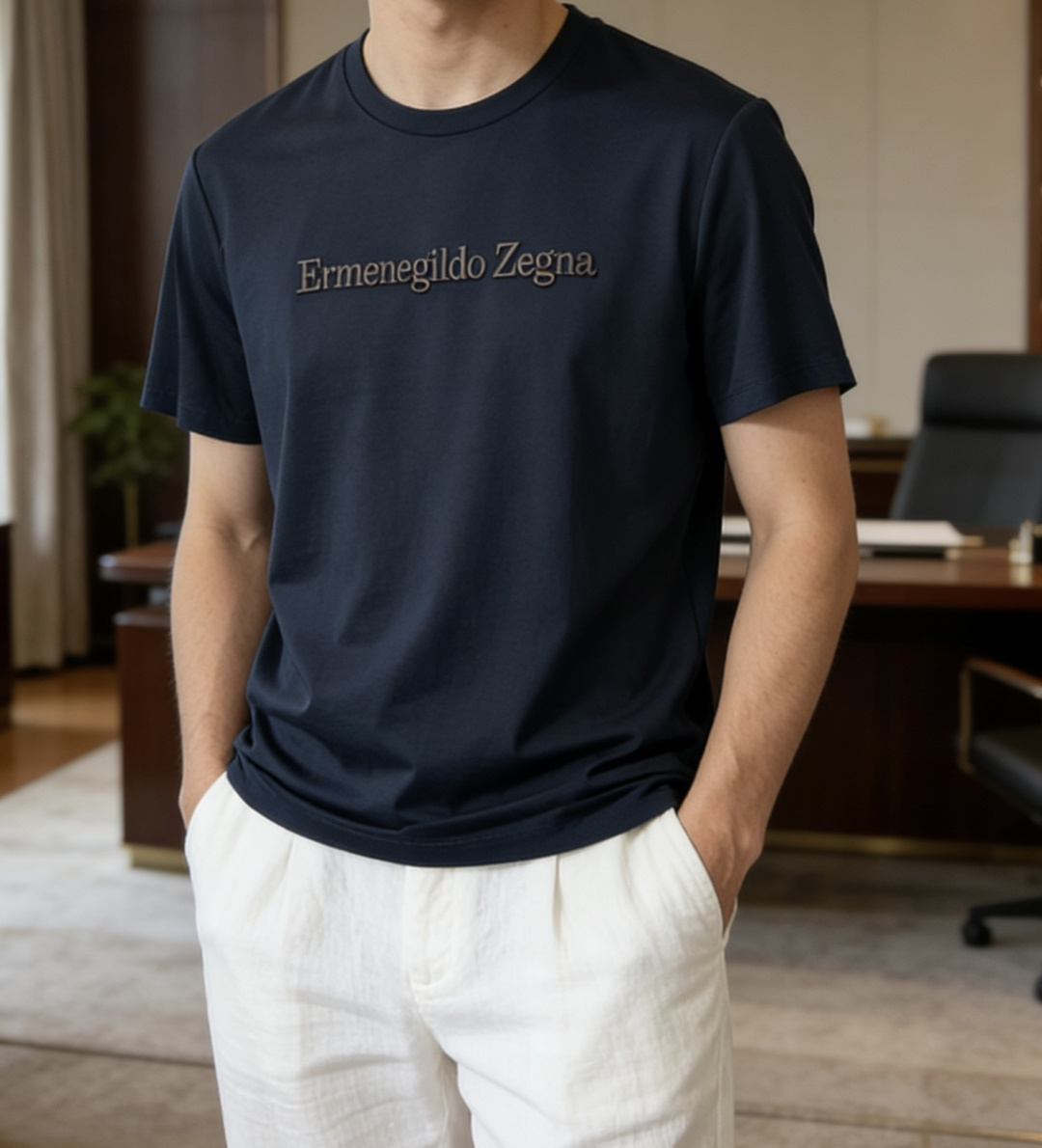 · 杰尼亚 2026 春夏新款男士短袖T恤，全新升级百搭基础款，低调奢华，品格之选！甄选进口丝光棉打造而