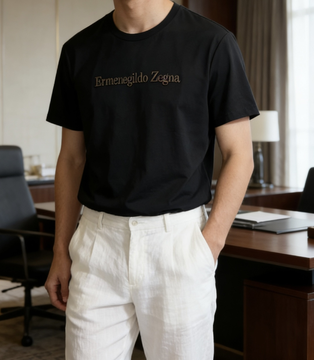 · 杰尼亚 2026 春夏新款男士短袖T恤，全新升级百搭基础款，低调奢华，品格之选！甄选进口丝光棉打造而