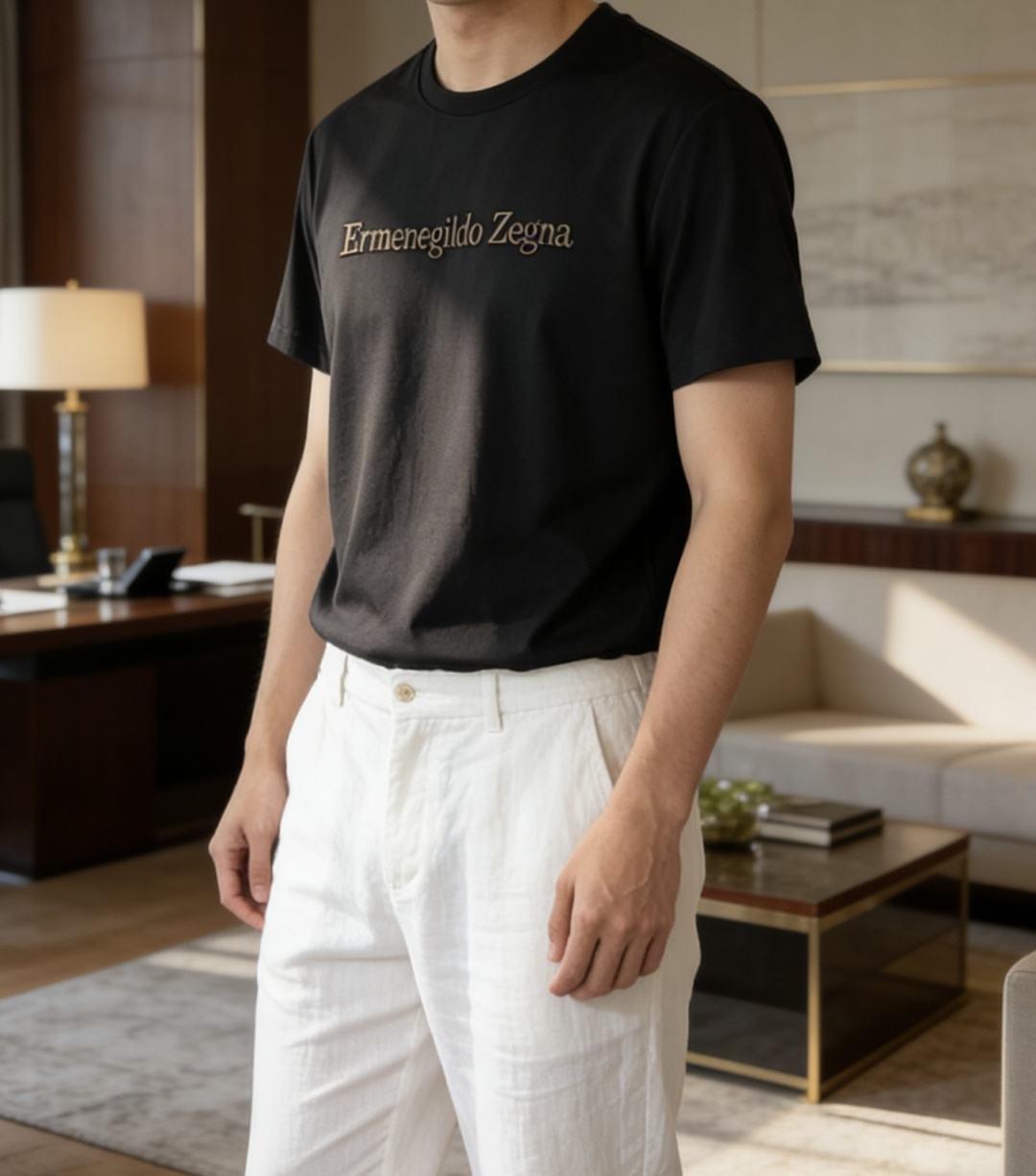 · 杰尼亚 2026 春夏新款男士短袖T恤，全新升级百搭基础款，低调奢华，品格之选！甄选进口丝光棉打造而