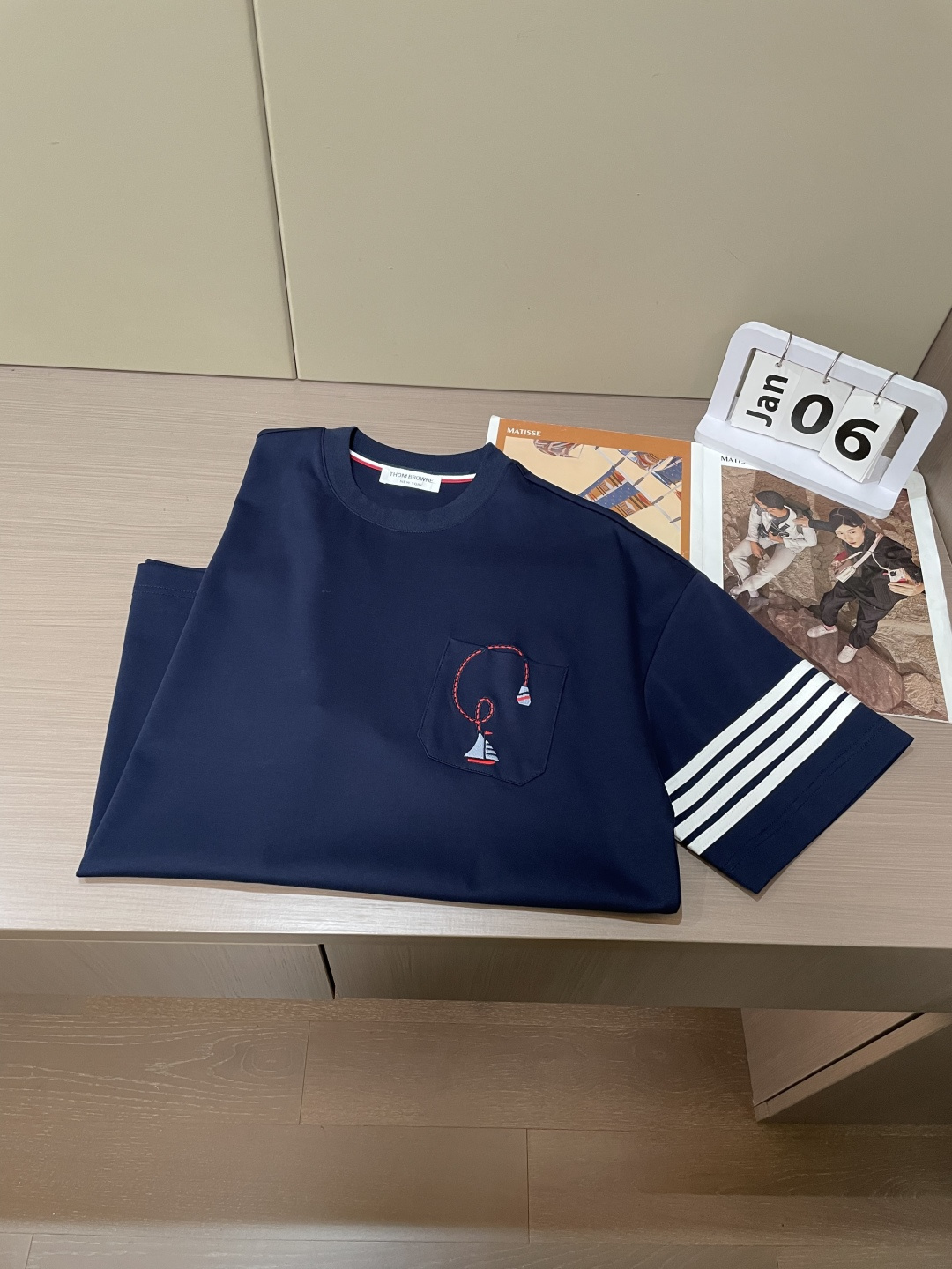 TB 2026春夏新款男士短袖T恤，全新升级百搭基础款，低调奢华，品格之选！甄选进口丝光棉打造而成，吸湿