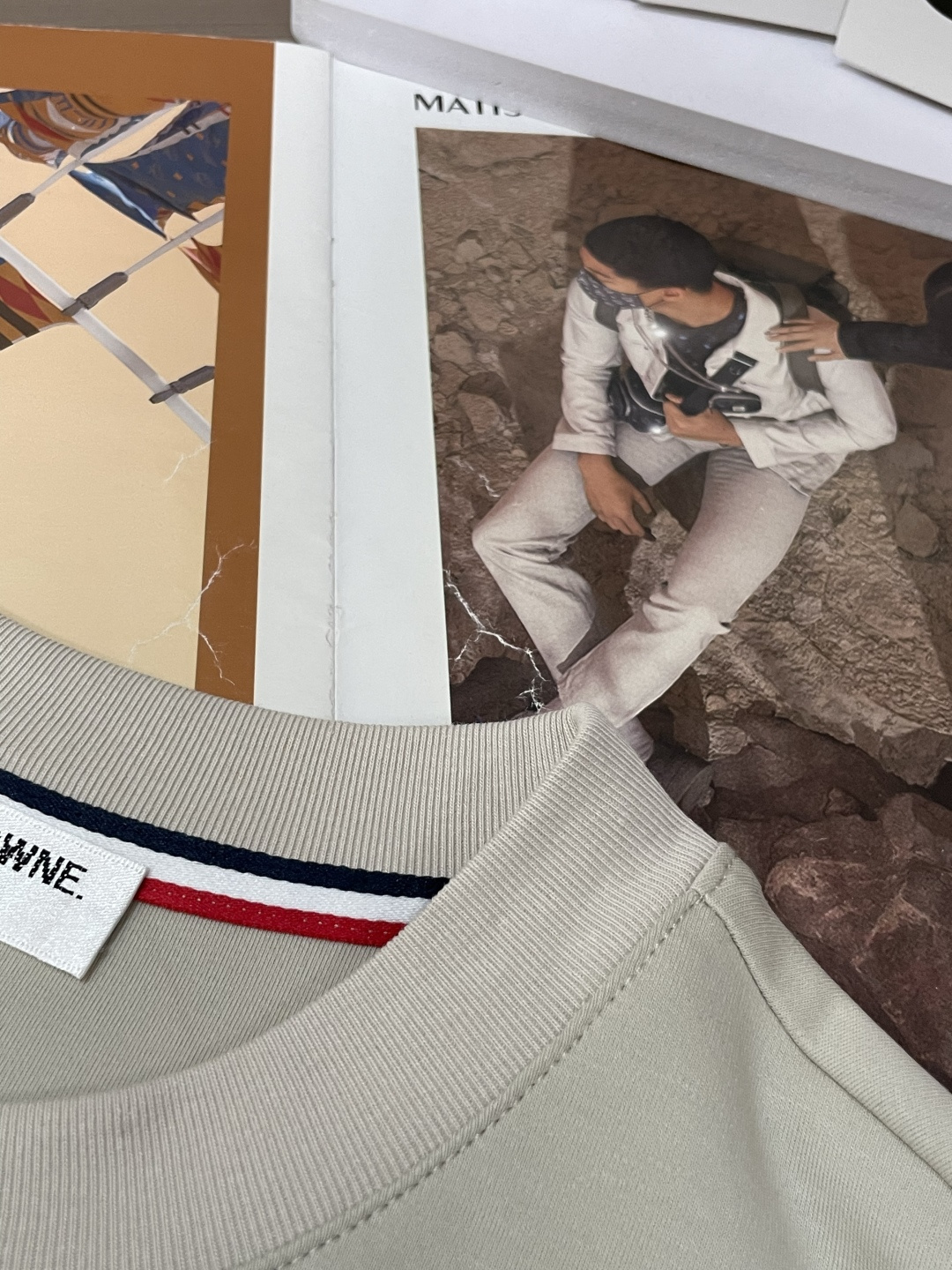 TB 2026春夏新款男士短袖T恤，全新升级百搭基础款，低调奢华，品格之选！甄选进口丝光棉打造而成，吸湿