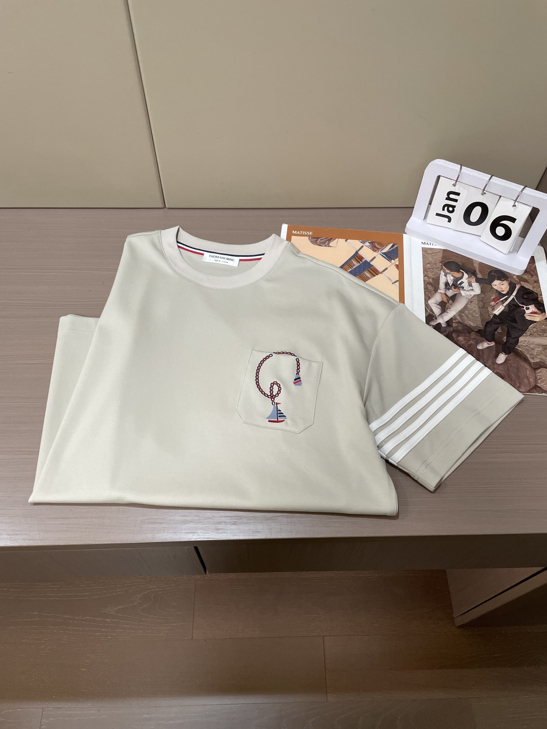 TB 2026春夏新款男士短袖T恤，全新升级百搭基础款，低调奢华，品格之选！甄选进口丝光棉打造而成，吸湿