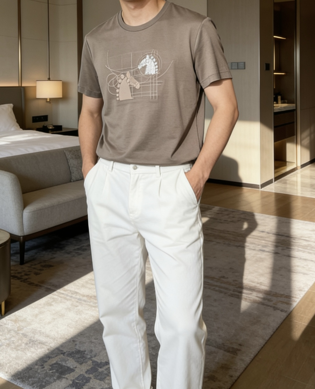 爱🐎仕 2026春夏新款男士短袖T恤，全新升级百搭基础款，低调奢华，品格之选！甄选进口丝光棉打造而成，吸