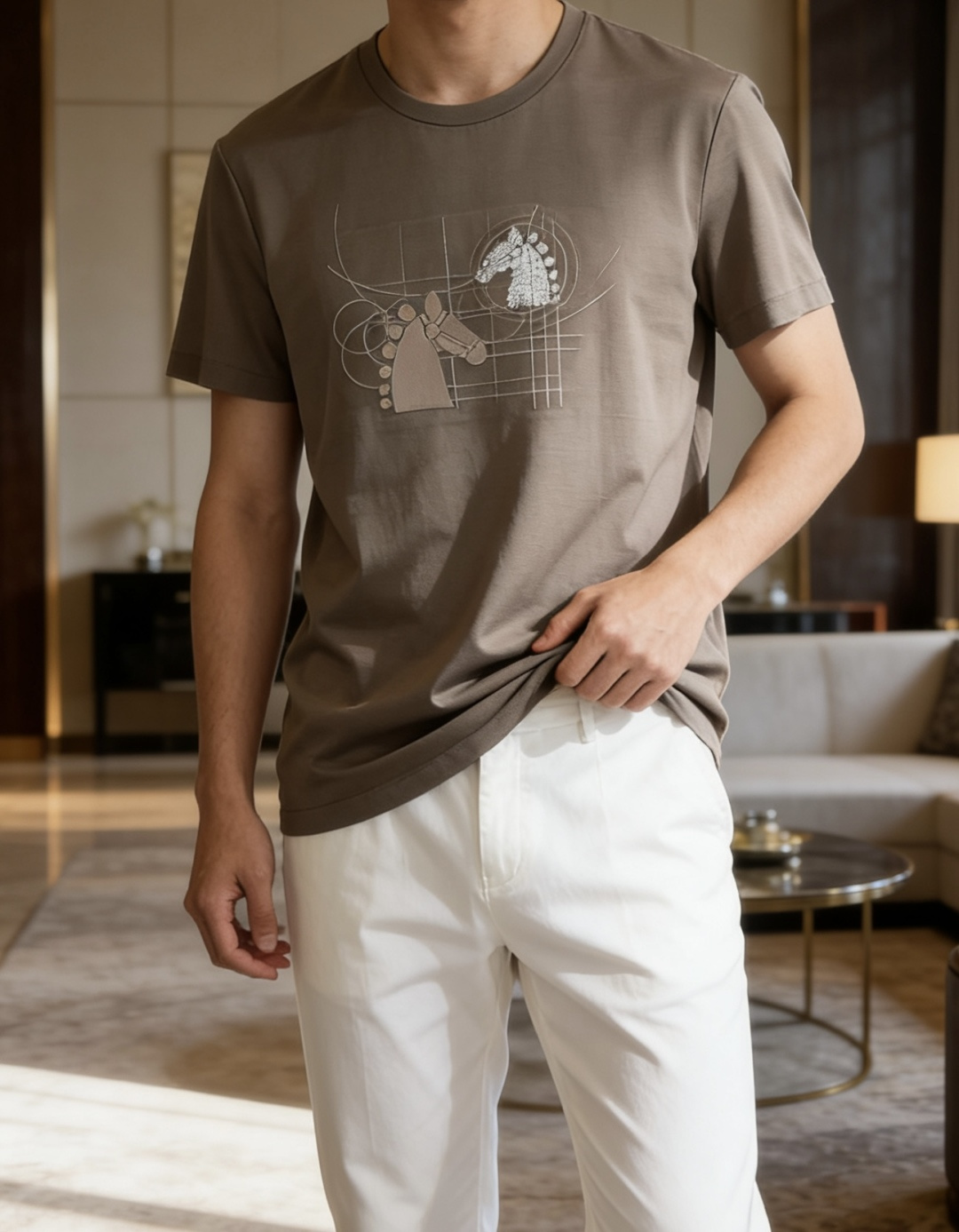 爱🐎仕 2026春夏新款男士短袖T恤，全新升级百搭基础款，低调奢华，品格之选！甄选进口丝光棉打造而成，吸