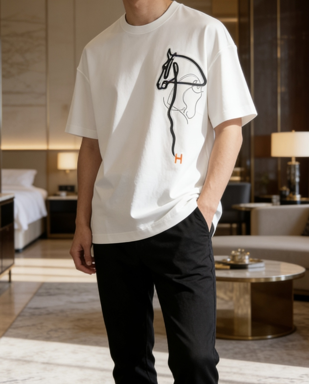 爱🐎仕 2026春夏新款男士短袖T恤，全新升级百搭基础款，低调奢华，品格之选！甄选进口丝光棉打造而成，吸