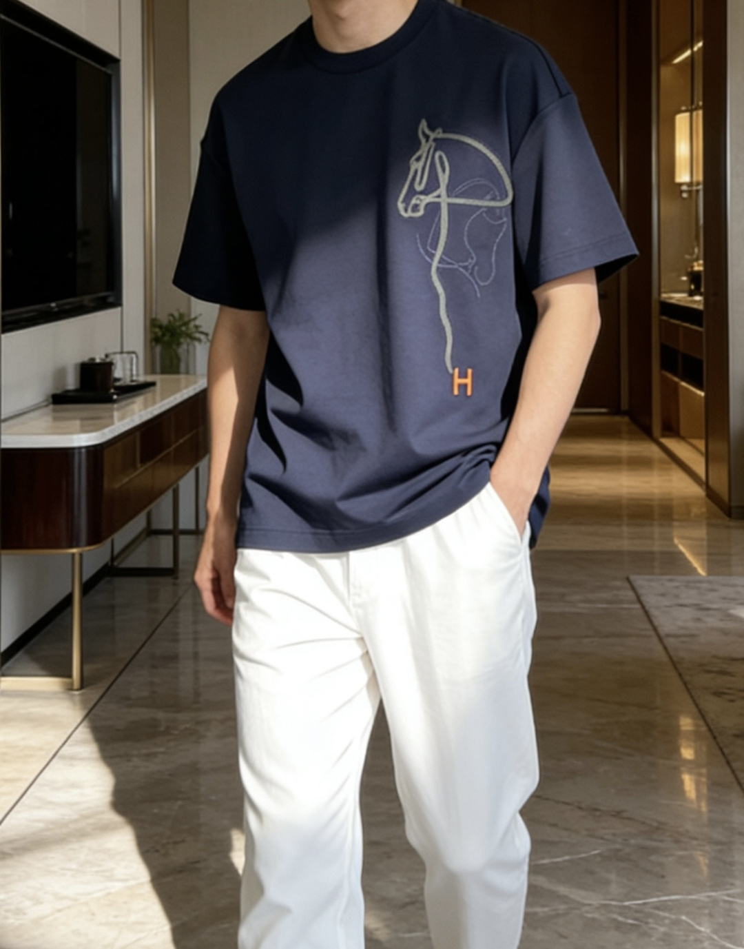 爱🐎仕 2026春夏新款男士短袖T恤，全新升级百搭基础款，低调奢华，品格之选！甄选进口丝光棉打造而成，吸